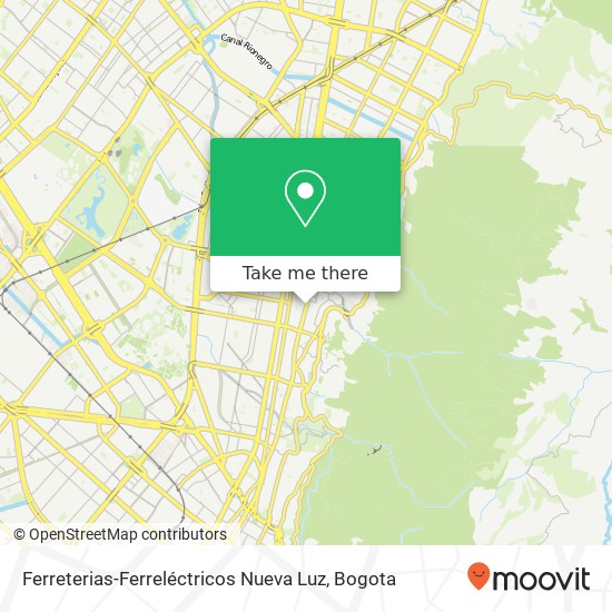 Mapa de Ferreterias-Ferreléctricos Nueva Luz