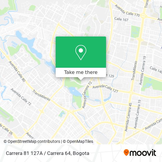 Mapa de Carrera 81 127A / Carrera 64