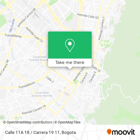 Calle 11A 18 / Carrera 19 11 map