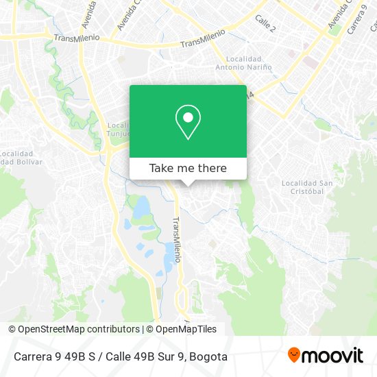 Carrera 9 49B S / Calle 49B Sur 9 map