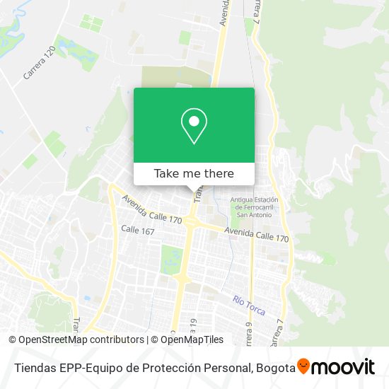 Mapa de Tiendas EPP-Equipo de Protección Personal