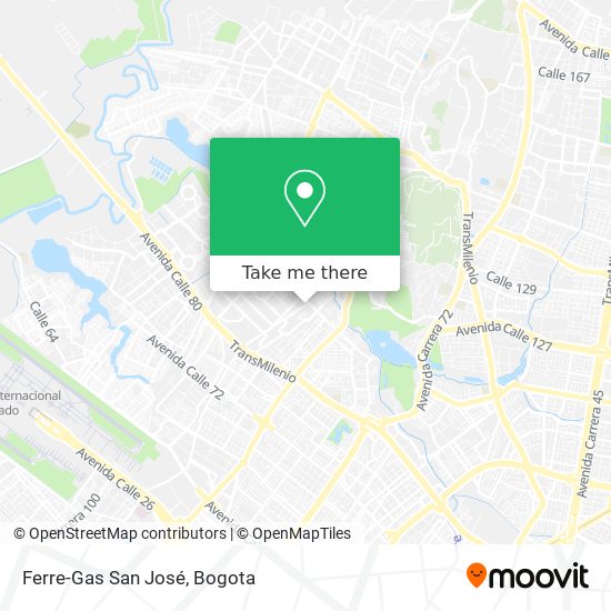 Ferre-Gas San José map