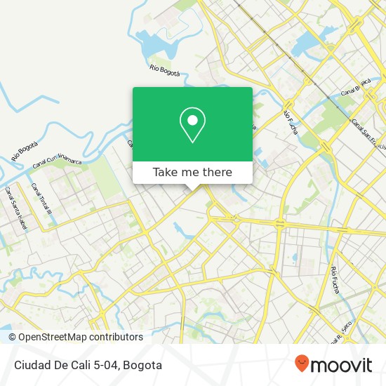 Ciudad De Cali 5-04 map