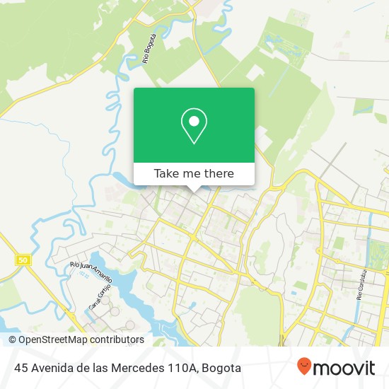 Mapa de 45 Avenida de las Mercedes 110A