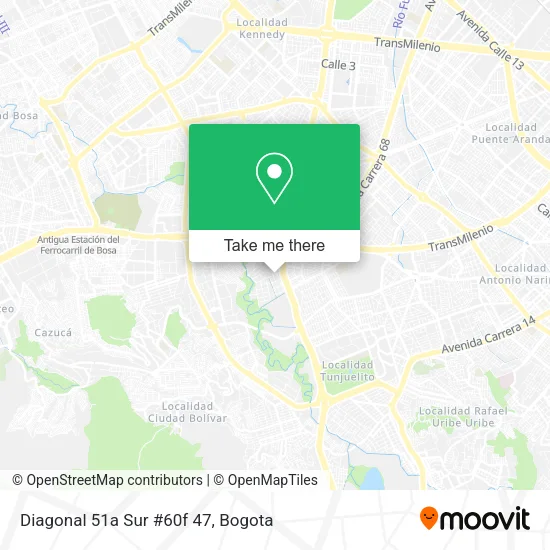 Diagonal 51a Sur #60f 47 map