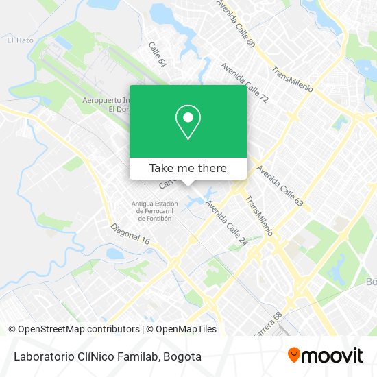 Laboratorio ClíNico Familab map