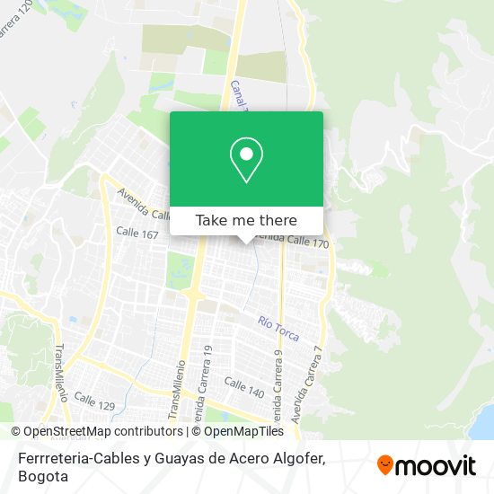 Ferrreteria-Cables y Guayas de Acero Algofer map