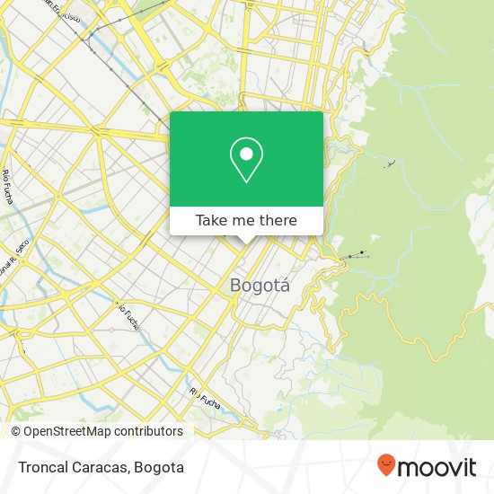 Troncal Caracas map