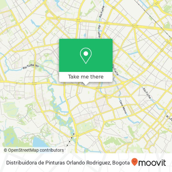 Mapa de Distribuidora de Pinturas Orlando Rodriguez