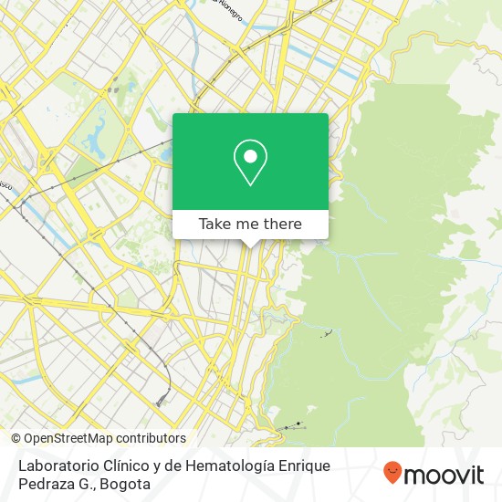 Laboratorio Clínico y de Hematología Enrique Pedraza G. map