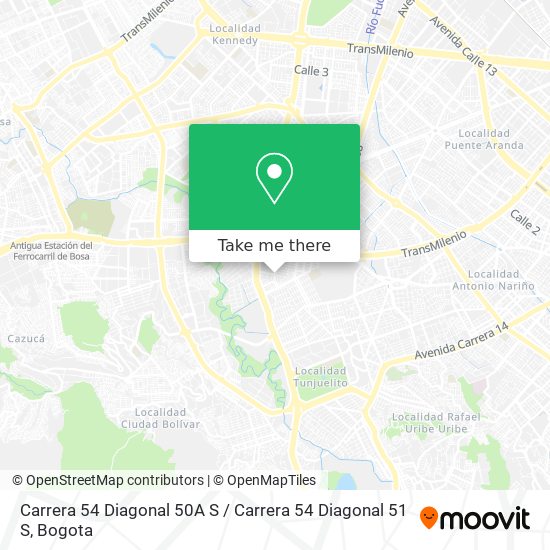 Mapa de Carrera 54 Diagonal 50A S / Carrera 54 Diagonal 51 S