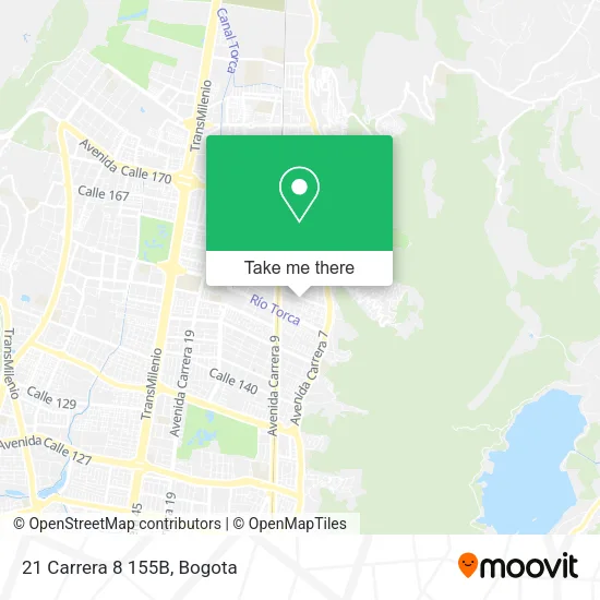 21 Carrera 8 155B map