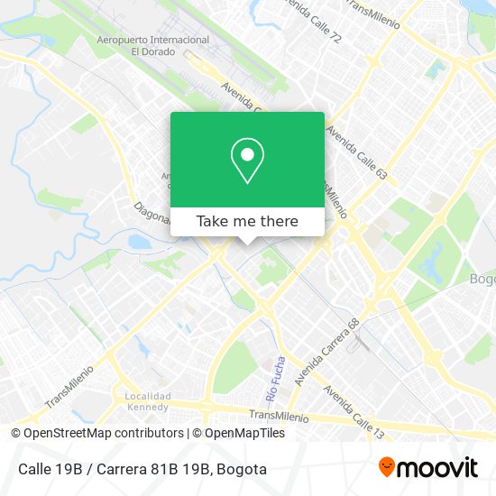 Calle 19B / Carrera 81B 19B map