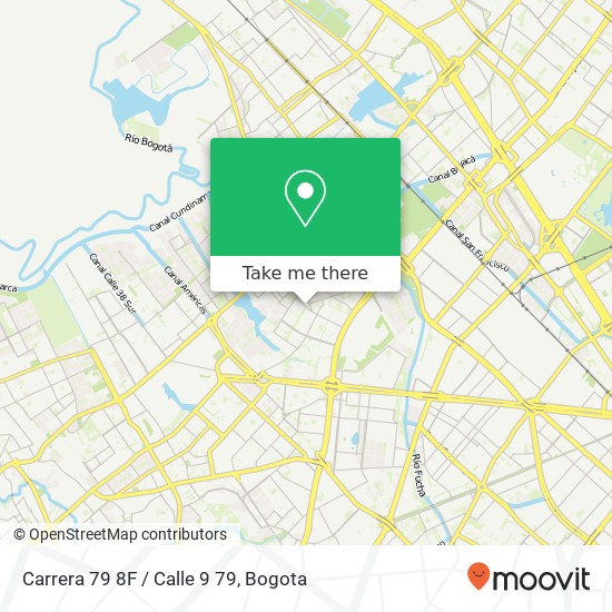 Mapa de Carrera 79 8F / Calle 9 79
