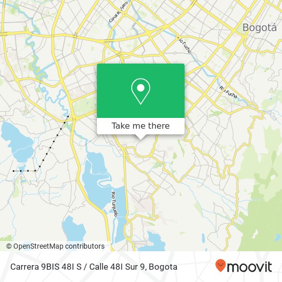 Mapa de Carrera 9BIS 48I S / Calle 48I Sur 9