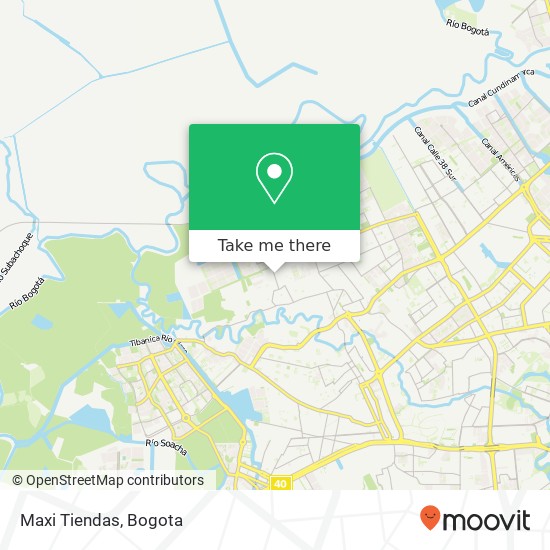 Maxi Tiendas map
