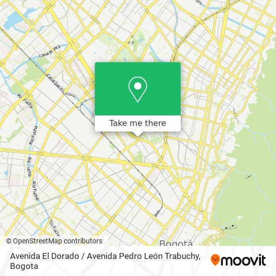 Avenida El Dorado / Avenida Pedro León Trabuchy map
