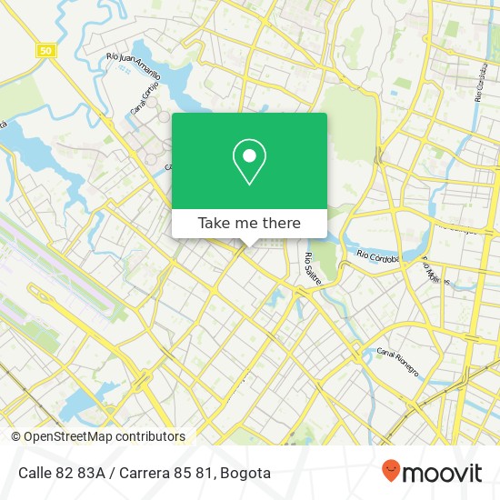Calle 82 83A / Carrera 85 81 map