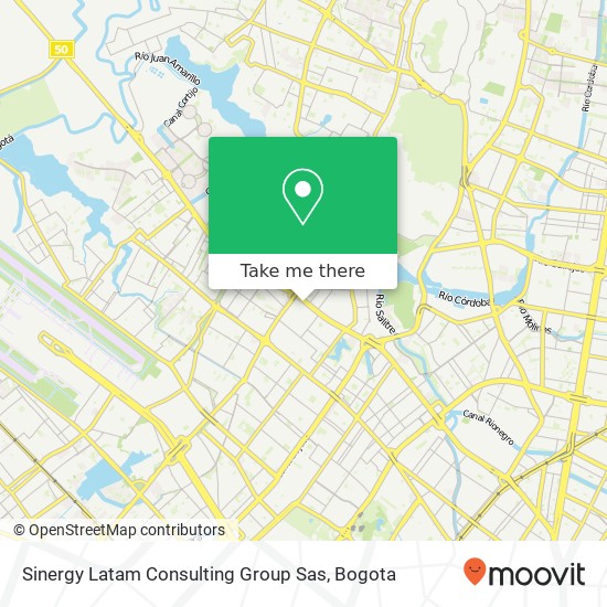 Mapa de Sinergy Latam Consulting Group Sas