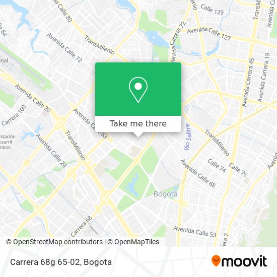 Mapa de Carrera 68g 65-02