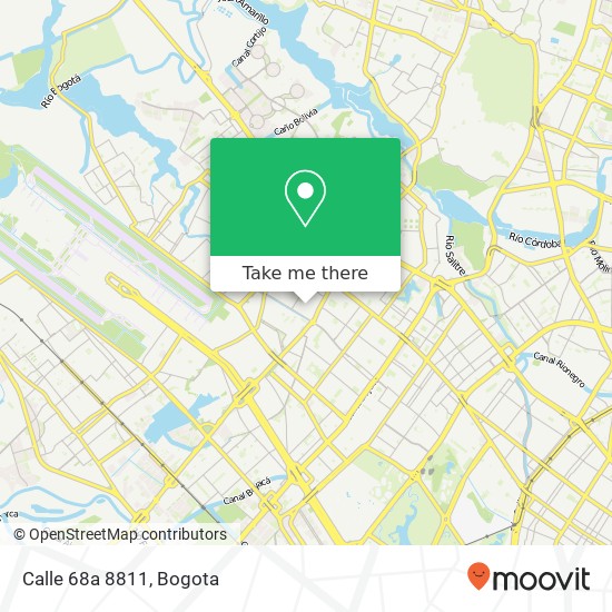 Calle 68a 8811 map