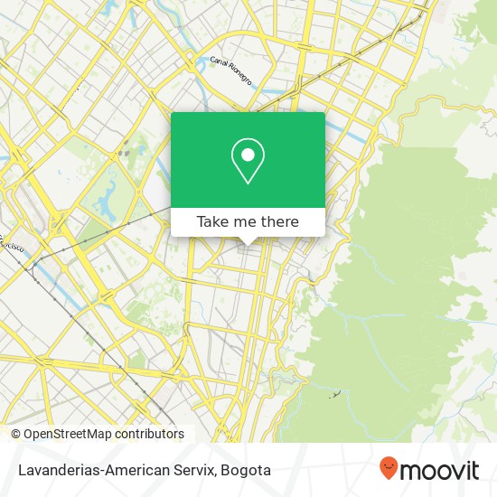 Lavanderias-American Servix map
