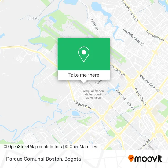 Parque Comunal Boston map