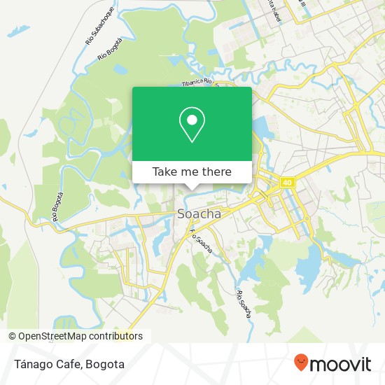 Tánago Cafe map