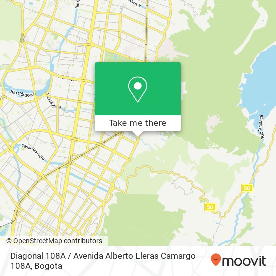 Diagonal 108A / Avenida Alberto Lleras Camargo 108A map