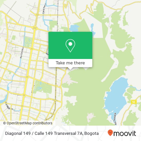 Mapa de Diagonal 149 / Calle 149 Transversal 7A