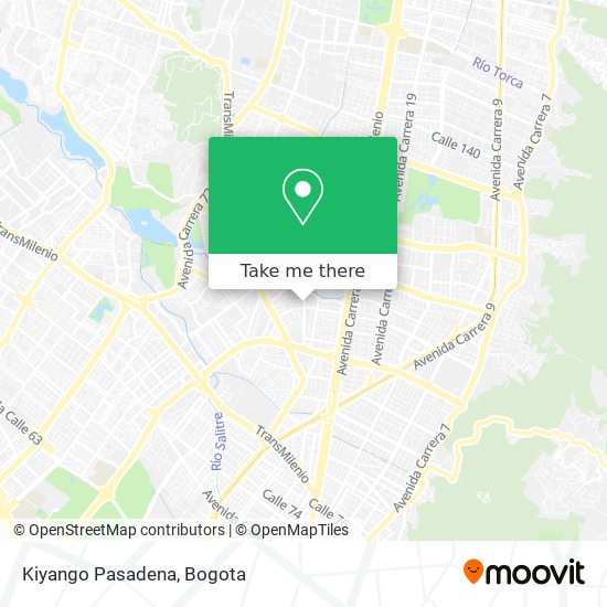 Kiyango Pasadena map