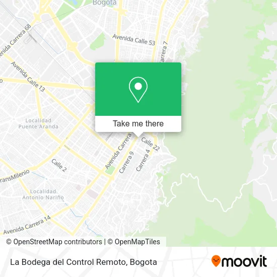 Mapa de La Bodega del Control Remoto