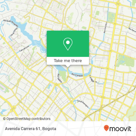 Mapa de Avenida Carrera 61
