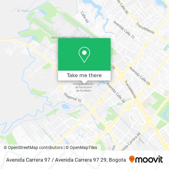 Avenida Carrera 97 / Avenida Carrera 97 29 map