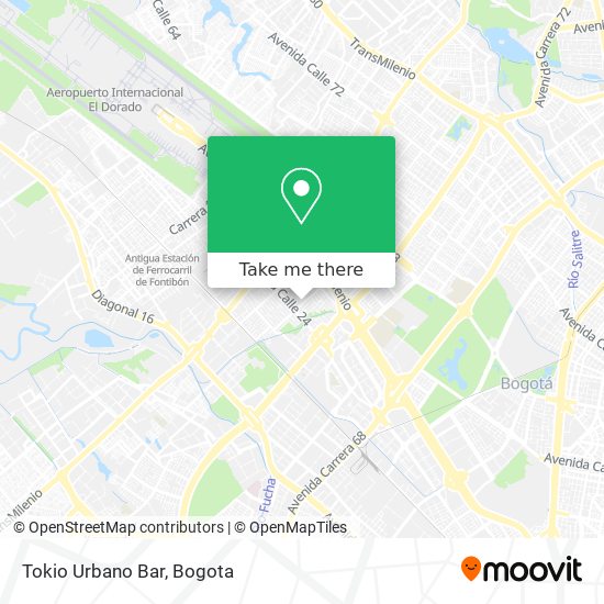 Tokio Urbano Bar map