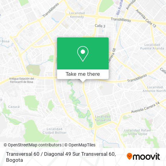 Transversal 60 / Diagonal 49 Sur Transversal 60 map
