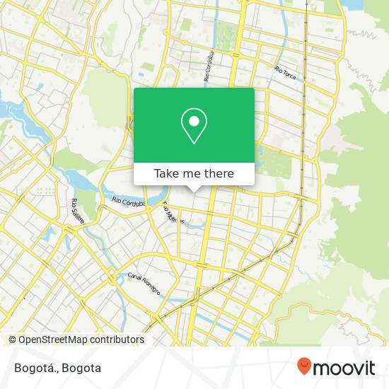 Bogotá. map