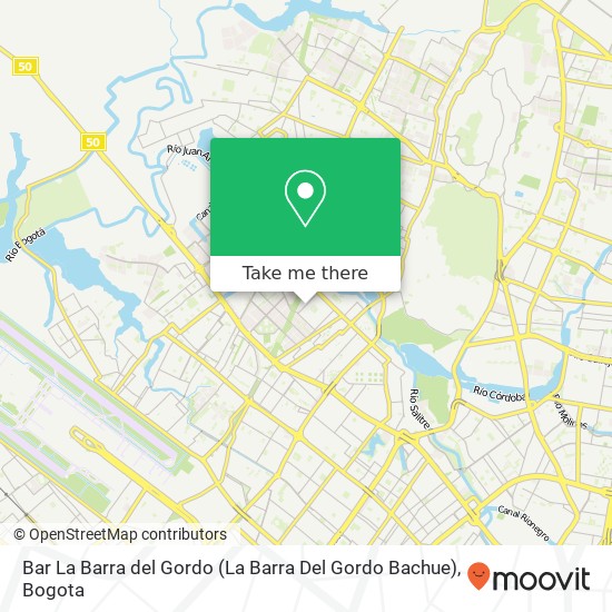 Mapa de Bar La Barra del Gordo (La Barra Del Gordo Bachue)