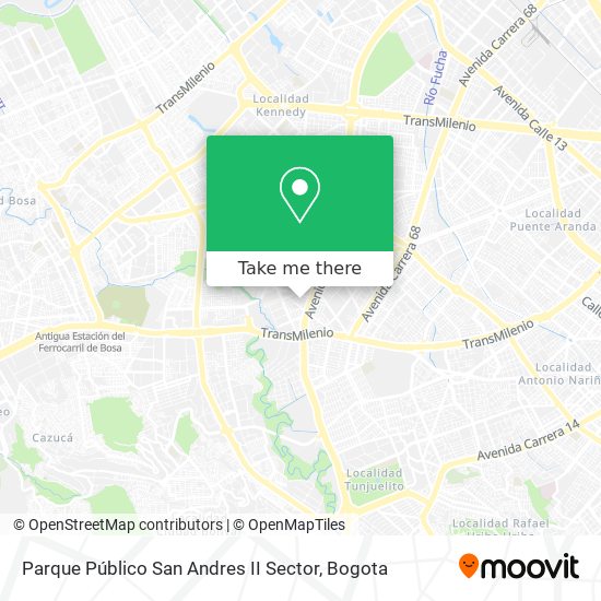 Mapa de Parque Público San Andres II Sector