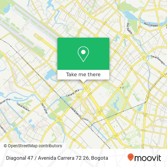 Diagonal 47 / Avenida Carrera 72 26 map
