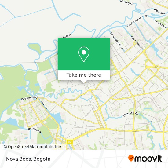 Nova Boca map