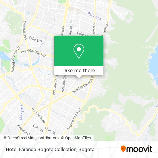 Hotel Faranda Bogota Collection map