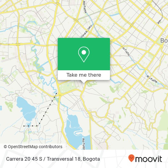 Mapa de Carrera 20 45 S / Transversal 18