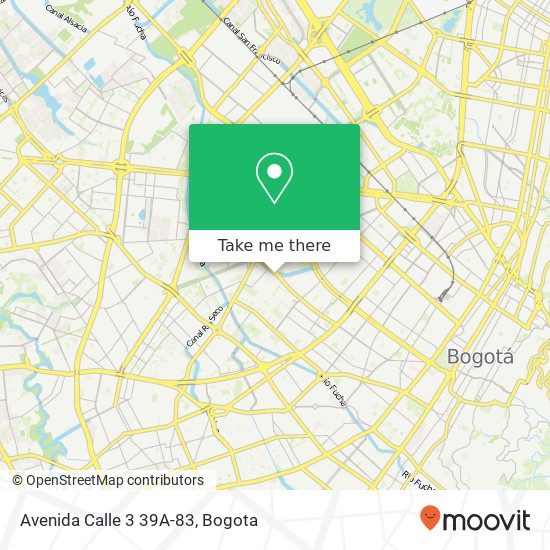 Avenida Calle 3 39A-83 map