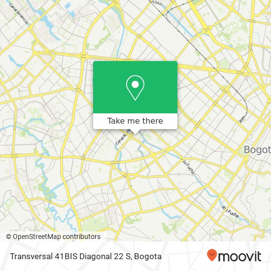 Mapa de Transversal 41BIS Diagonal 22 S