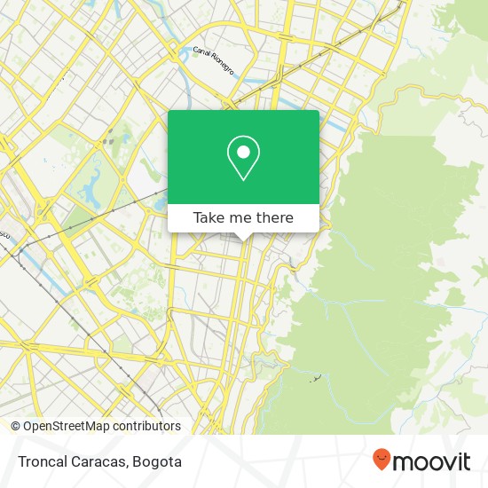 Mapa de Troncal Caracas