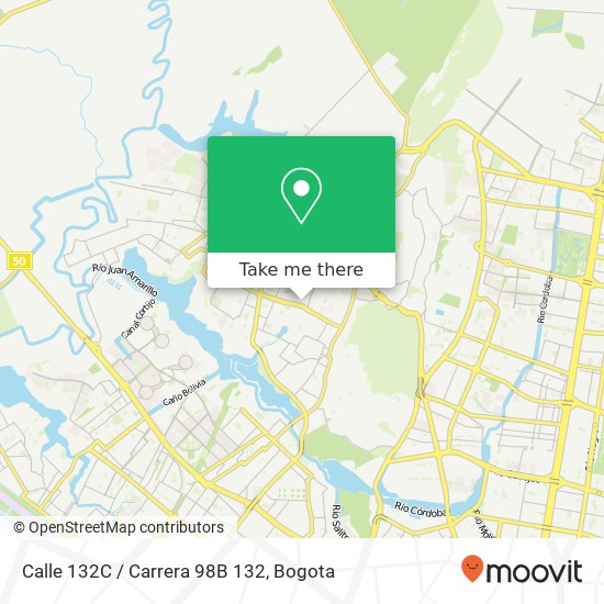 Calle 132C / Carrera 98B 132 map