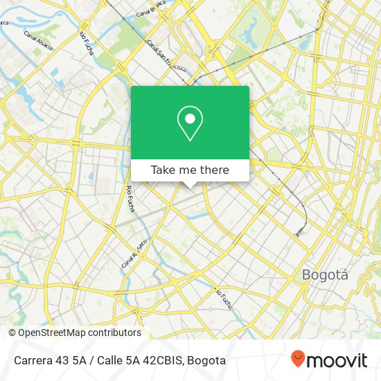 Mapa de Carrera 43 5A / Calle 5A 42CBIS