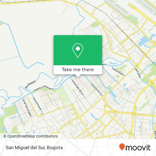 San Miguel del Sur map