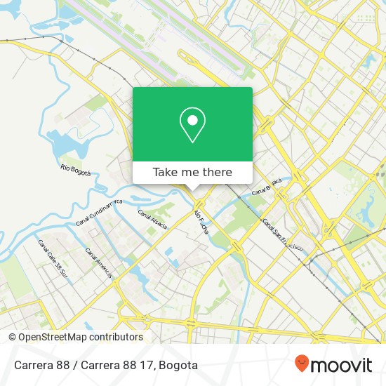 Mapa de Carrera 88 / Carrera 88 17